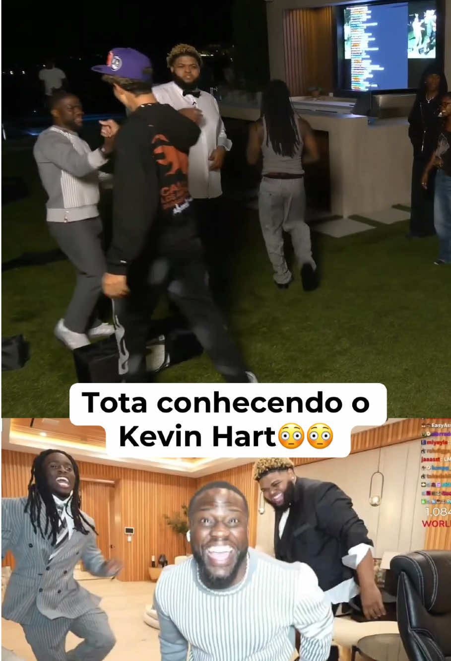 Tota e Kevin Hart😳😳 #tota #kevinhart #mafiathon3 #kaicenat #fyp 