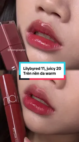 Lilybyred 11 hay juicy 20!!  Mí bà warm tone thích trung tính nhé!! #songiagoc #lilybyred #juicy20 #lilybyred11 #romand
