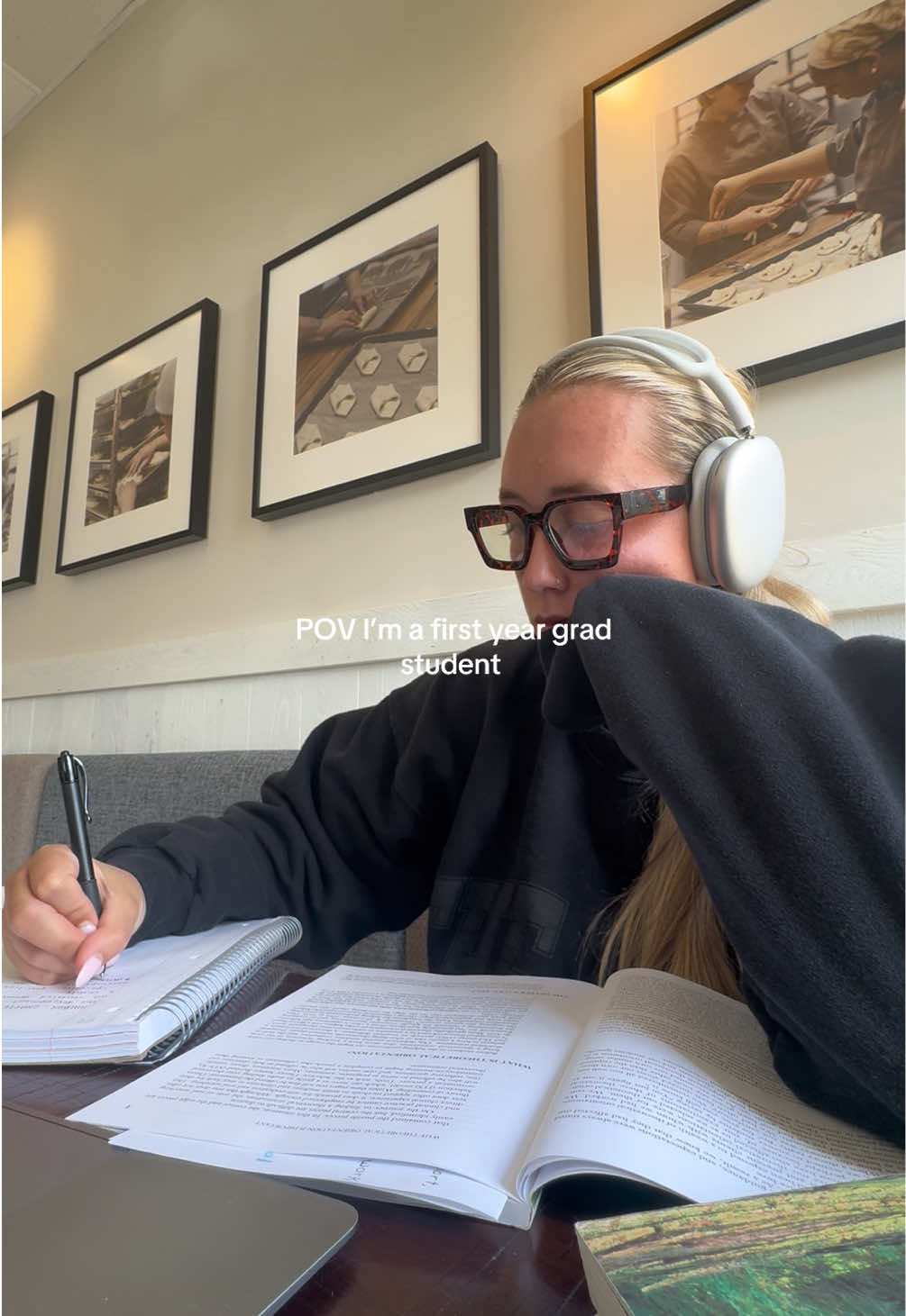 homework with a side of homework… always! 👩‍💻 #gradstudent #mastersdegree #postgrad #homework #gradschoollife #cmhc #cmhcstudent 