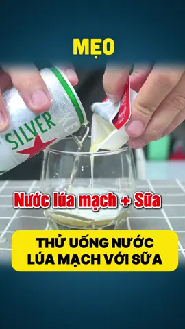 #Mẹo thử 891 | Thử Uống Nước Lúa Mạch Cùng Với Sữa Và Cái Kết