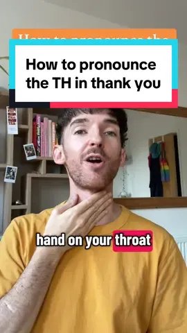 Replying to @Alex The ‘TH’ in ‘thank you’ can be difficult to pronounce, but Andrew has a quick tip for you to improve your pronunciation of this sound! 🗣️ Stay until the end to hear a funny tongue twister to help you master the /θ/ sound. 😄 #english #englishteacher #englishpronunciation #englishspeaking #englishclass 