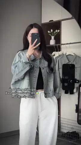 T mặc bản xanh nhạt mài nhá ! Phom siêu đẹp lun #denim #aokhoacjean #aokhoacnu #CapCut 