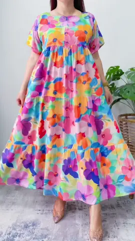 motifnya bagus2 banget wey serian ini 😩🥰🥰#bestseller #dresslucu #dressjumbo #dasterviral #dressrayon 