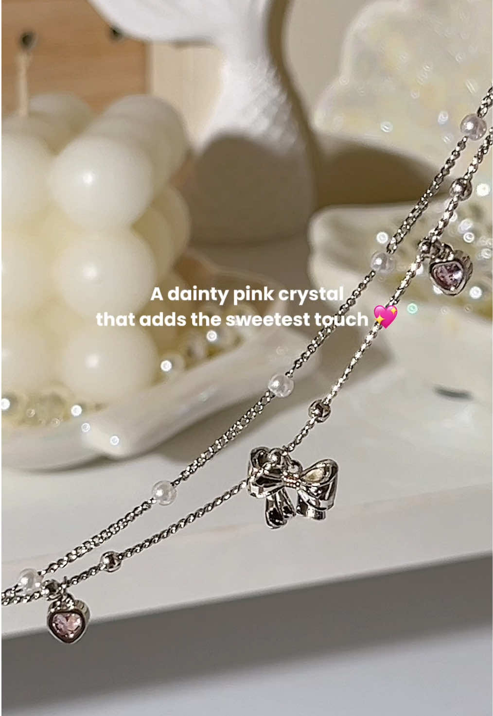 Who can resist a little pink sparkle 💕 and those adorable bow beads 🎀? Too cute to handle💫 #opalmy #gelangtahankarat  #bracelet #fashion  #localbrand  @Opal Malaysia 