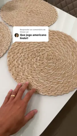 Respondendo a @Vivian Loi  #jogoamericano #sousplat #mesadejantar #promodomes 