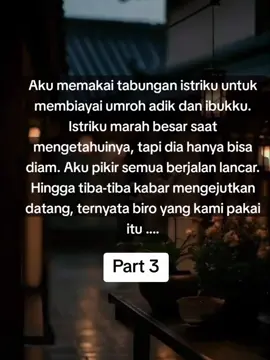 Baca selengkapnya di KBM  Judul : Hanya Aku yang Tidak Diajak Umroh  Penulis : DyahAyuPrabandari #videolebihpanjang #fyp #sadvibes #story #novel 