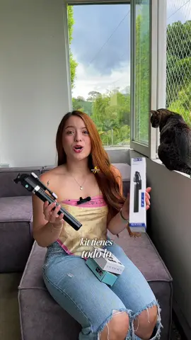 ¿Tus videos se escuchan con ruido o muy bajito? 😖 Con nuestros micrófonos dobles con triple adaptador tu voz será clara y profesional en cualquier grabación 🎶 Además, incluye: 📱 Trípode 1.70m con control Bluetooth 💡 Luz LED con 3 intensidades 👉 Pide el tuyo hoy mismo, puedes pagar contra entrega o a crédito con Addi hasta en cuotas. ✨ Solo da clic en COMPRAR y llévatelo ya. #kitcreadores #microfonosdobles #audioPro