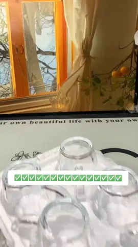 6 pcs set glassware #fyp #glassware #mugcoffe #delosoga #kitchenware