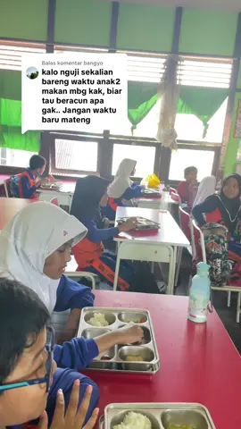 Membalas @bangyo  Uji organoleptik selasa 30 September 2025 bersama siswa disekolah. Tetap aman dan enak👍#mbg #makanbergizigratis #fyp #masukfyp #masukberandafyp 