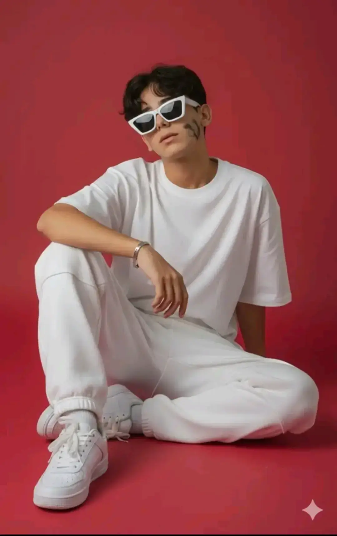:Stvlish fashion editorial photo of a male