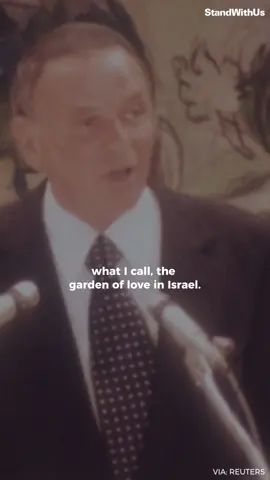 Powerful words from Frank Sinatra in 1978, at the inspiring inauguration of the Frank Sinatra International Student Center at the Hebrew University of Jerusalem.