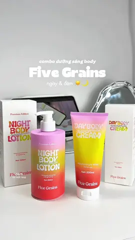 Chăm da chuẩn bị đón Tết gì chưa người đẹp 😚 #fivegrains #kemduongfivegrains #daycream #lotion #comboduongda 
