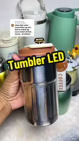Membalas @AA_BERSAUDARA #tumbler #tumblerstainless #tumblerpanasdingin #tumblerled 