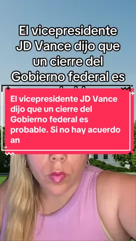 El vicepresidente JD Vance dijo que un cierre del Gobierno federal es probable. Si no hay acuerdo antes del miércoles, millones de empleados quedarían sin salario. ¿Habrá pacto de última hora? 09/29/25 #GobiernoFederal #CierreDeGobierno #EstadosUnidos #PolíticaUSA #Majonews1 