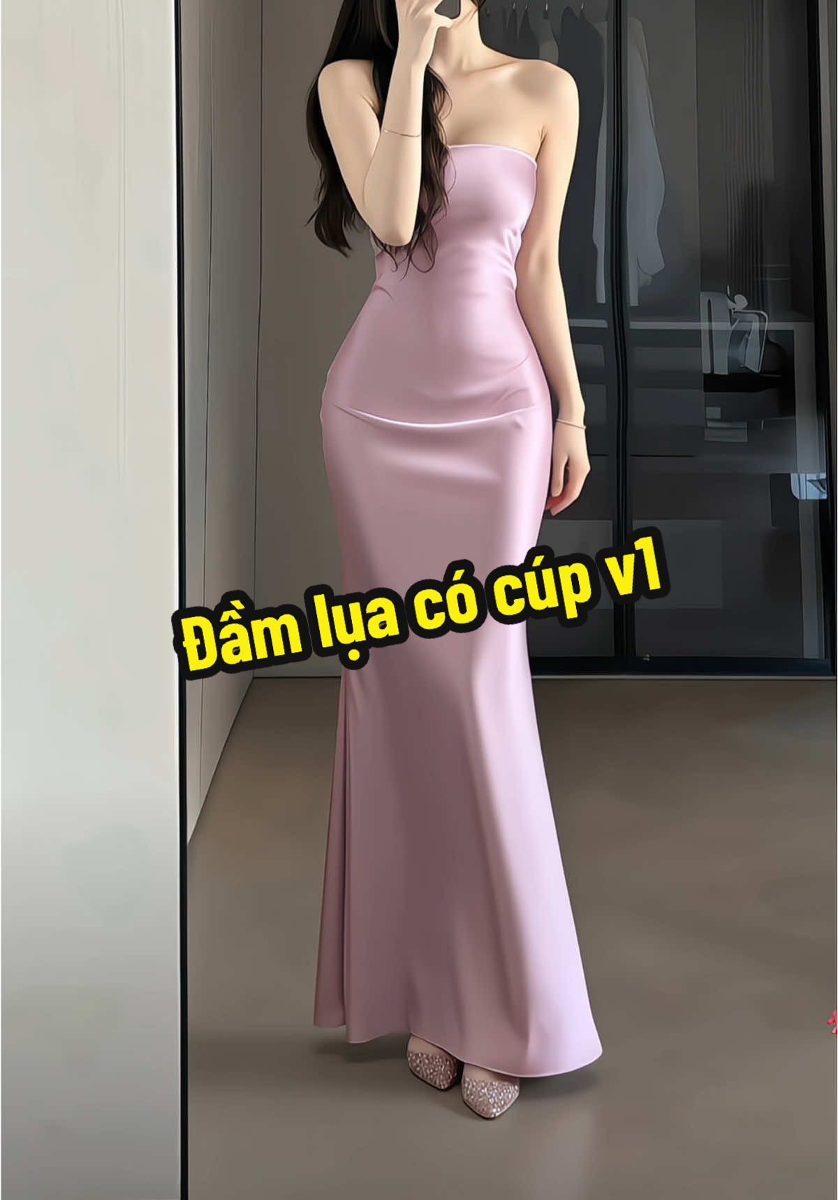 Em đầm lụa này quá trời xinh luôn, tôn dáng xinh lắm luôn á #myoutfit #thoitrangnu #phoidoxinh #damlua 