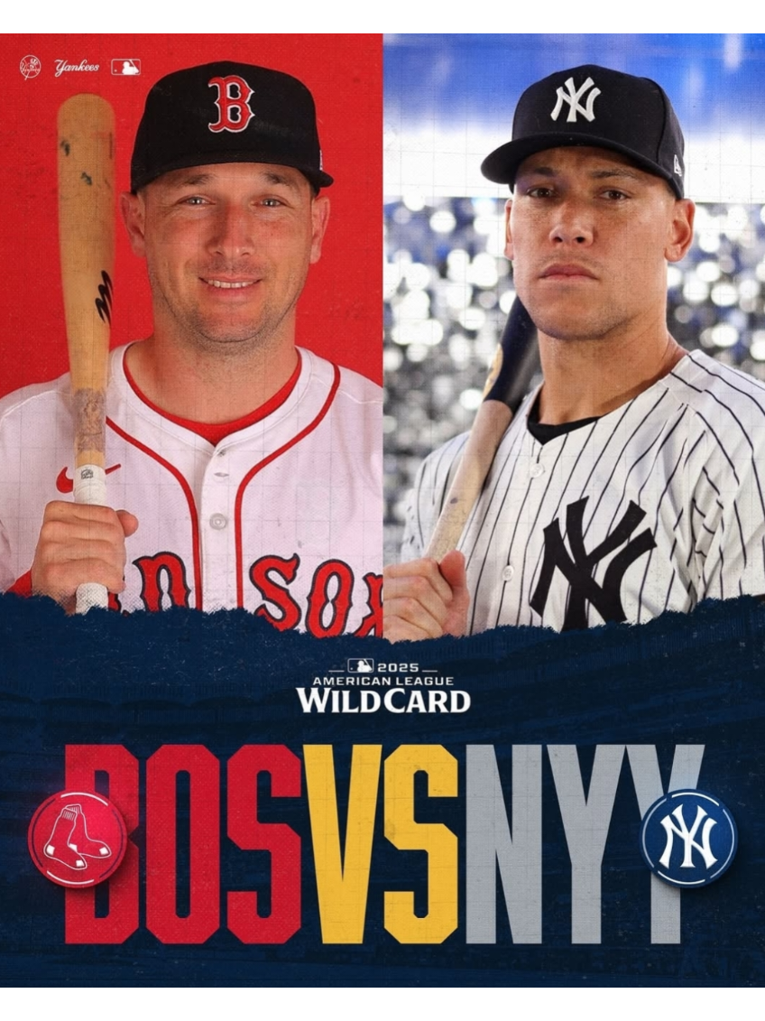Tonight, the most iconic rivalry in sports kicks off with Game 1 of the Wild Card playoffs. #Yankees #redsox #playoffs #fyp #xbcyza @NYYankeesMLB @Boston Red Sox @MLB 