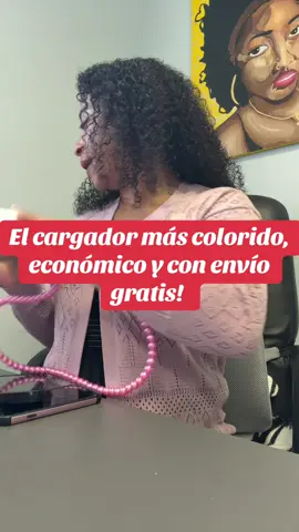 Cable Cargador Multicolor con Cuentas | USB-C & Lightning 4 en 1 #CargadorColorido #USBMultifuncional #AccesoriosTech #OfertaRelámpago  