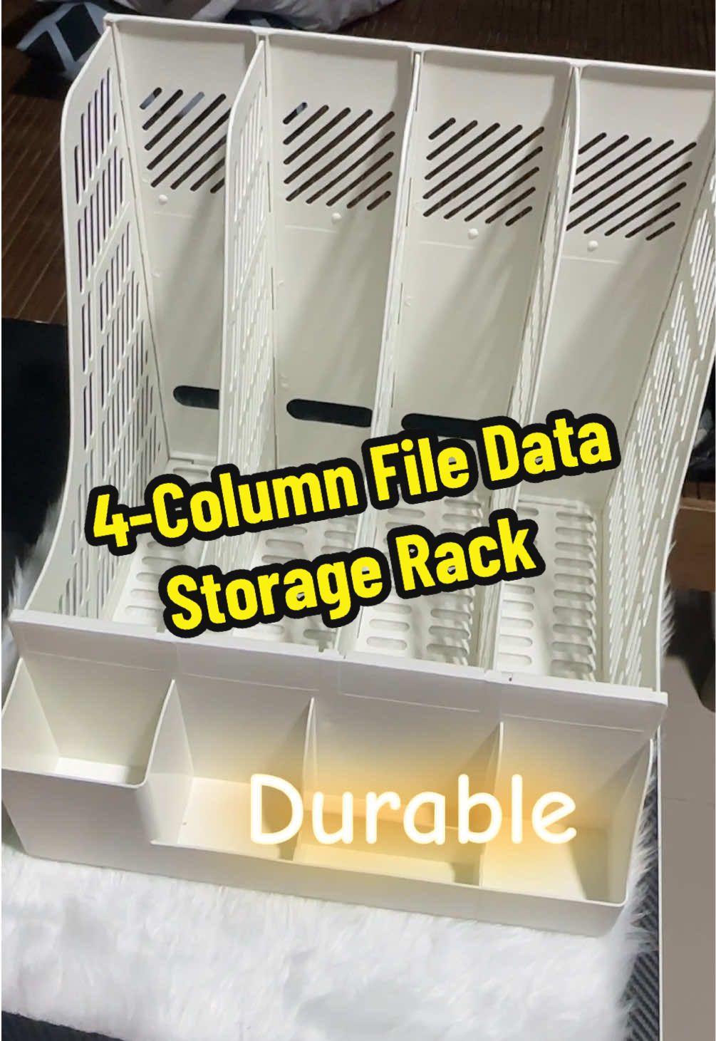 4-Column File Data Storage Rack #organizer #rack #files #papers #multipurpose 