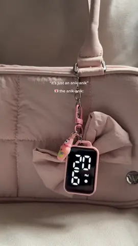it’s me & my #clockkeychain the worlddd! #timerkeychain #keychainwithtimeer #watchkeychain #anikanik k