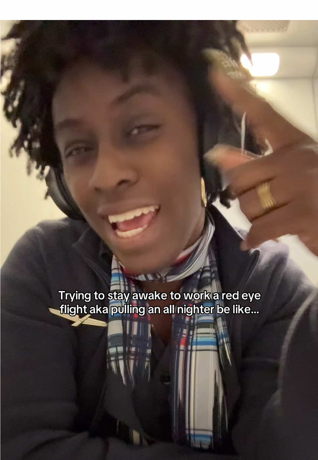 If you’re looking for me I’ll be using the bathroom 🤭😅 #flightattendanthumor this is for comedic purposes only and not filmed during work hours — adding my disclaimer just incase….😏