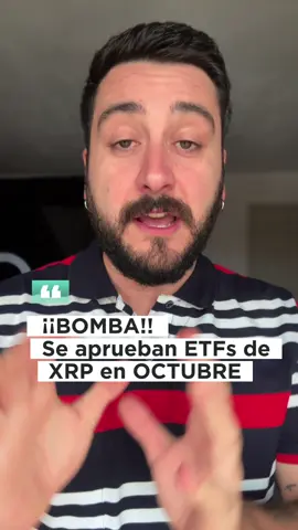 Se aprueban ETF de XRP en Octubre #xrp #ripple #xrparmy 