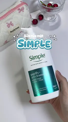 Da dầu mụn em này là chân ái ✨ #simple #hoptaccungunilever #simplevietnam #suaruamat 
