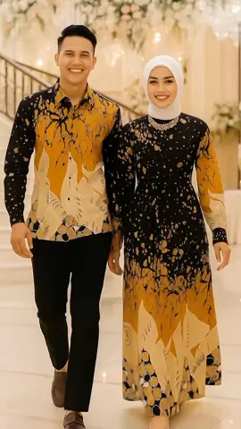 Arvi Batik Couple Batik Keluarga Lebaran Terbaru Gamis Busui Dan Kemeja Batik Bahan Microtex Halus Adem Ukuran M L XL XXL Jumbo #bajubatik #gamis #trending #racunfyp #fyp 