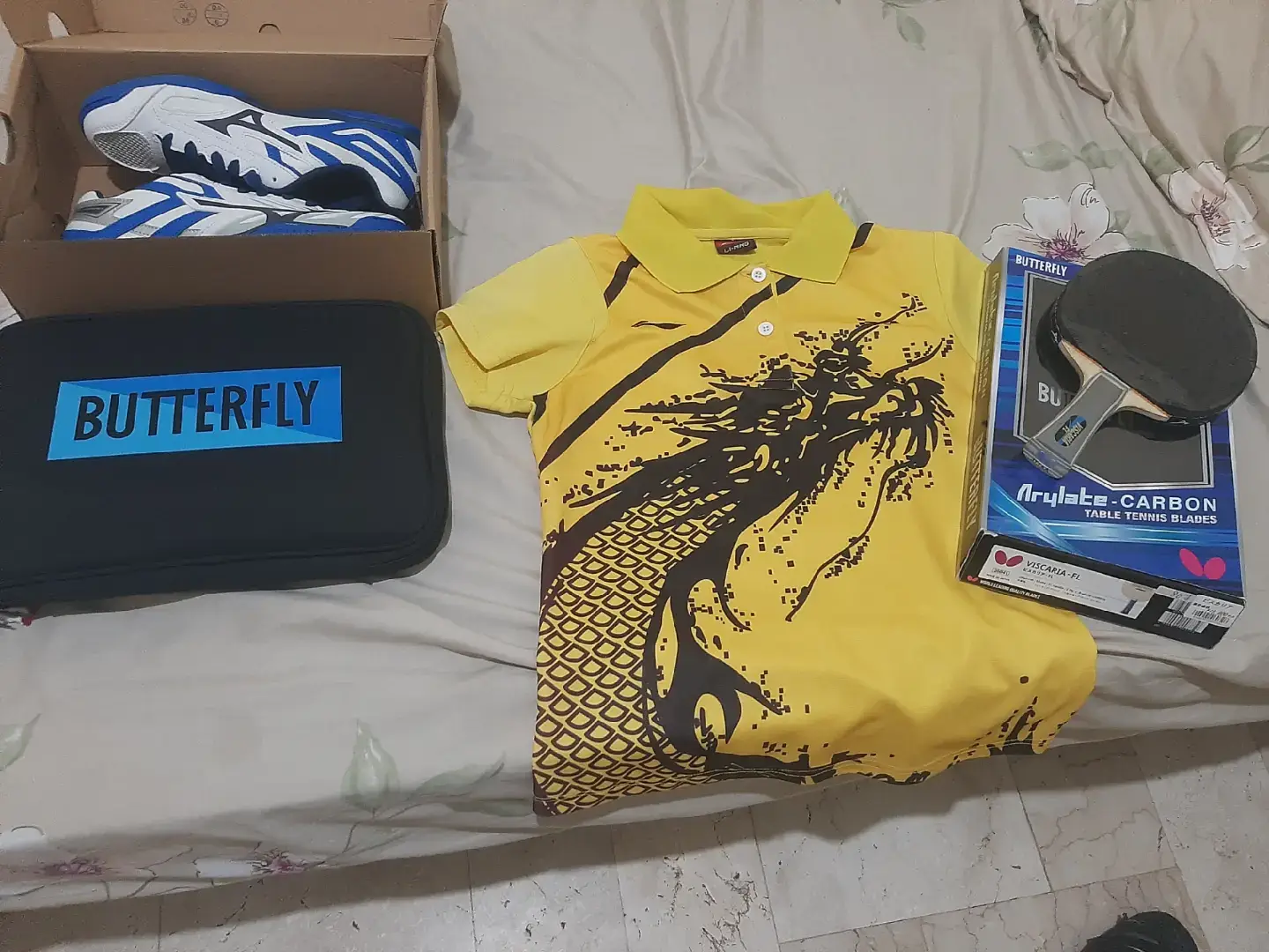 #ilovetabletennis #the_dragonkid🐉 #mizuno #viscaria #japan 