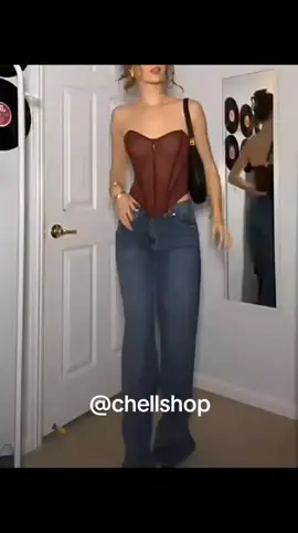 #denimpants #fypシ゚viral #baggypants #trendtop #elegant 