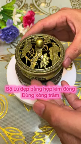 Bộ xông trầm, hợp kim đồng được đúc rất tinh xảo, giúp không gian thêm nhẹ nhàng thanh tịnh#shopcuahadat #xôngtrầm #trầmhương #luxongtramhuong #luxongtram 