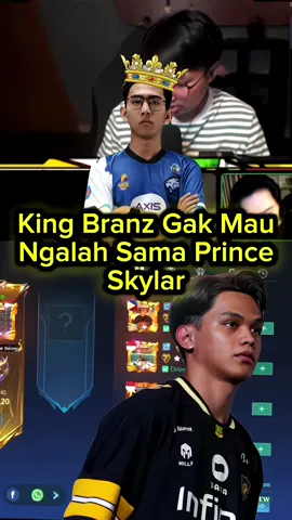 King Branz Gak Mau Ngalah Sama Prince Skylar. Branz Di Rank atau MPL Gak Gendong😅 #luminaire #onicskylar #evosbranz #mlbb 