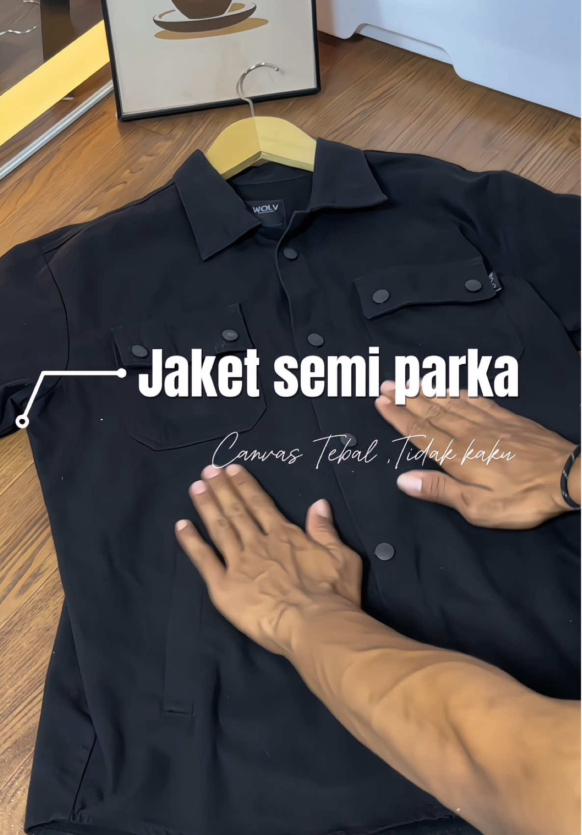 Jaket kemeja semi parka bahan canvas tebel premium #jaketparka #kemejaparka #jaketsemiparka #semiparka 