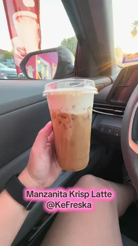 @KE FRESKA my forever favs! Trying their Manzanita Krisp Latte from their Otoño menu for the first time!🍂 10/10 will always recommend!✨ Shoutout to Vane for being the cutest barista!!🫶🏽 #fyp #cafecito #falldrinks 