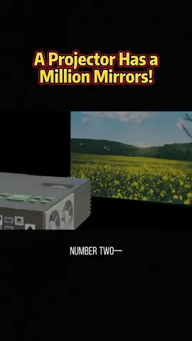 A Projector Has a Million Mirrors!#knowledge #Science #film 
