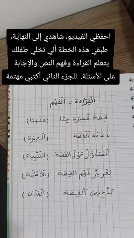 الخطة الصحيحة لتعليم الطفل  قراءة النصوص والقصص وفهمها  والتفاعل معها.  إذا كنت تريدين الجزء الثاني أكتبي مهتمة في التعليقات  #قراءة #اطفال #تعليم #for #explore 