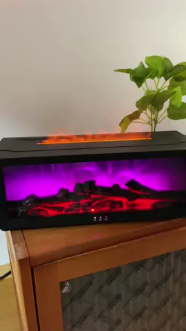 Love my new fireplace diffuser 🥰🪵 #diffuser #humidifier #fireplace #christmasgift #giftsforher  