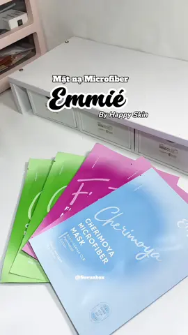 Combo 5 mask nhà Emmié, dùng là mê đóoo #EmmieByHappySkin #MicrofiberMask #HappySkin #matnamicrofiber #trending 