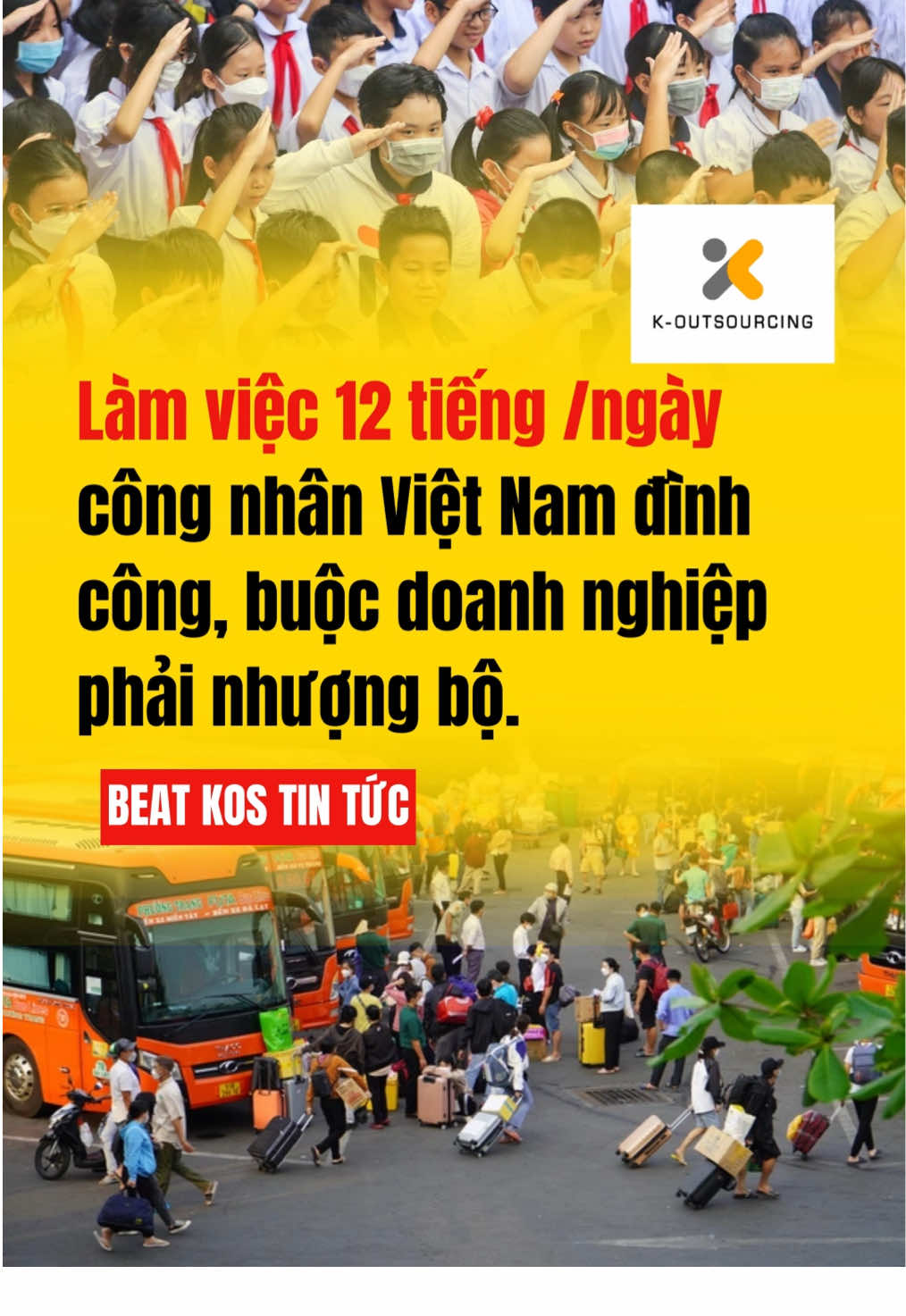 Làm việc 12 tiếng/ngày, công nhân Việt Nam đình công, buộc doanh nghiệp phải nhượng bộ #vieclamkos #beatkostuyendung #congnhan 