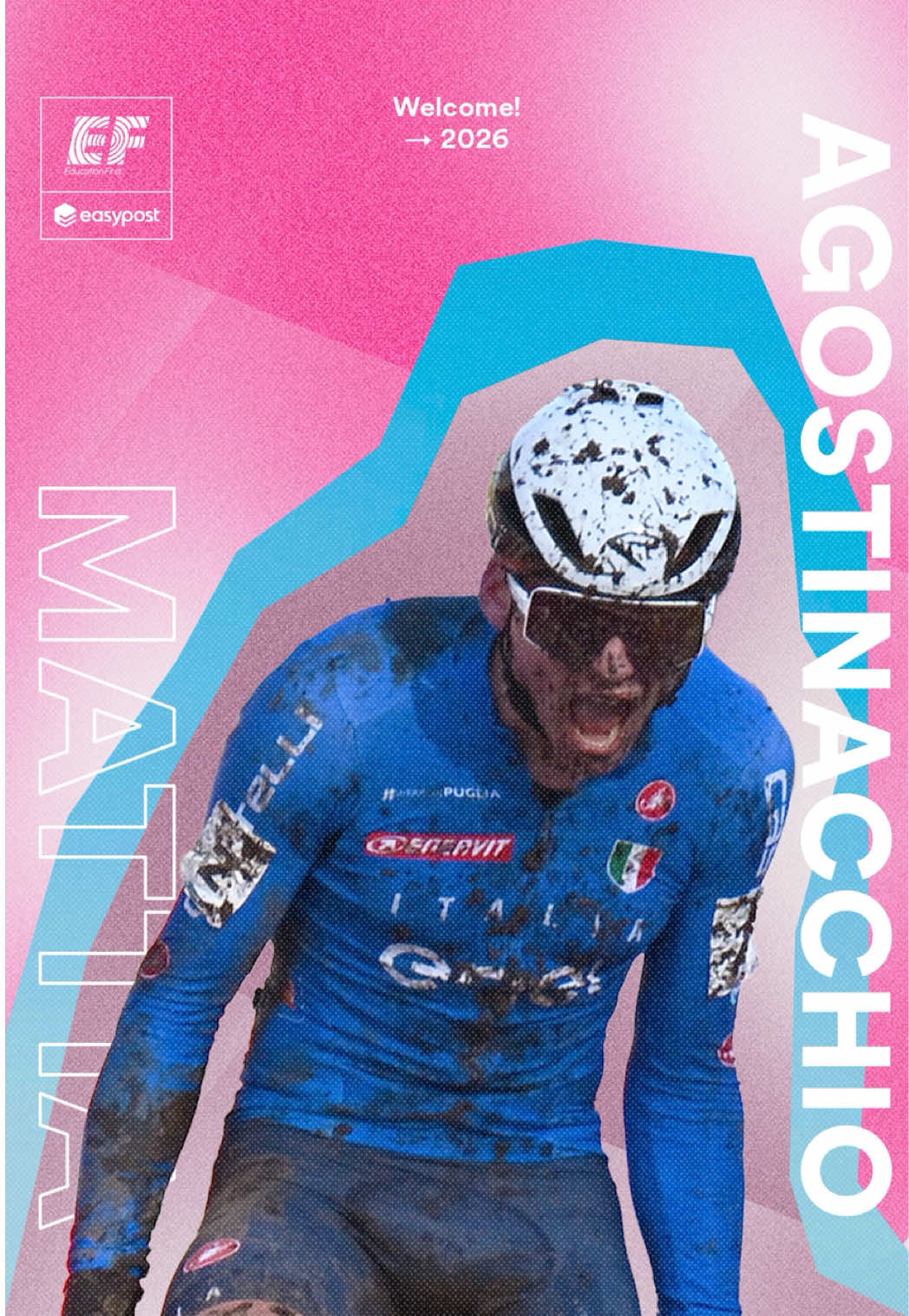 2025 world junior cyclocross champion Mattia Agostinacchio is joining EF Education-EasyPost!  #fyp #cyclocross #cycling 