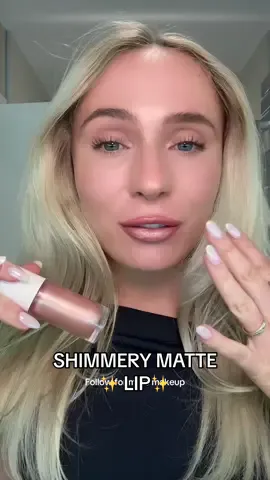 Easy shimmery long lasting Matt lip hack using the @Rare Beauty Liquid Luminizer #lip #lipsticktutorial #mattelipstick #mattelip #liptututorial 