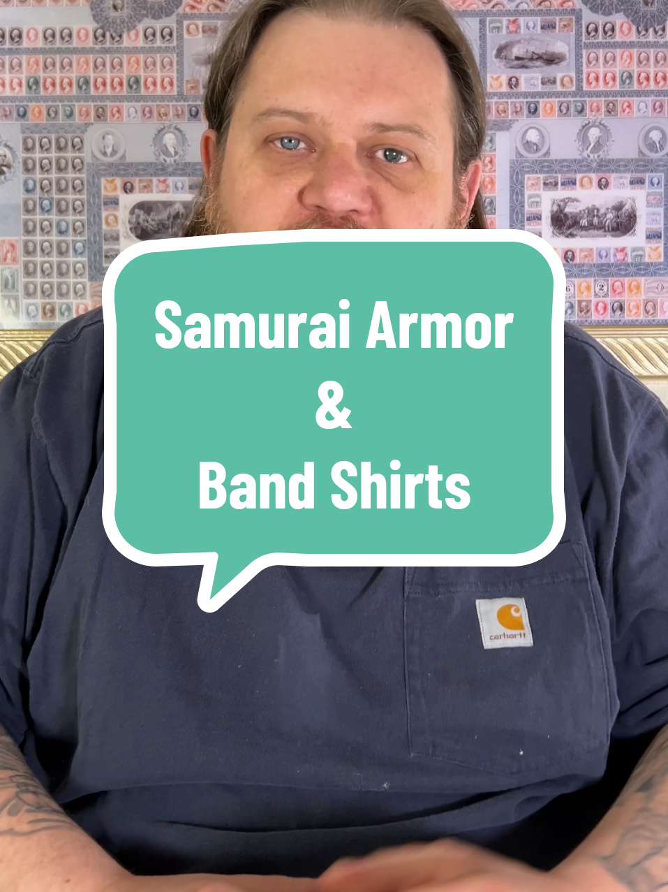 Samurai armor over vintage band tees every day #vintagefashion #History #collection #reseller #ebay 
