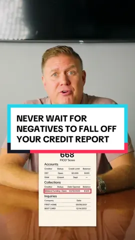 Never wait for negatives to fall off your credit… - ##creditscore##creditscoretips##800creditscore##creditrepair##creditrepairservices