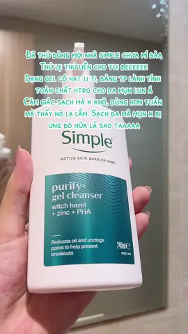 Bao bì đẹp hơn hẳn nhỉ, quan trọng dòng purify này k hề vô thưởng vô phạt nhé. Dùng có cải thiện thật #simplevietnam #chamsocda #saleluongve #hoptaccungunilever #xh 