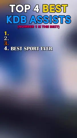 Ranking Top 4 Best KDB Assists Of The Day #kevindebruyne #assist #ranking #viral #fyp 