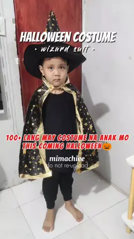Halloween costume for kids. This is unisex costume size 80cm 100+ only. Click the yellow basket for check out. #halloweencostume #costumeforkids #wizard #halloweenlook #halloweencostumes 
