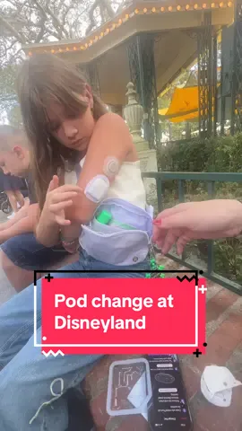 Her pump pod expired mid-ride at Disneyland 😳… but Roslynn, my 9-year-old type one diabetic warrior, did a full pod change on her own. 💪💙 Watching her independence and bravery in the middle of the magic makes me so proud. ✨ #T1DStrong #Type1Diabetes #DiabetesAwareness #Omnipod #DisneylandMagic 