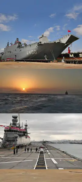 Türkiye’s navy—2nd only to the US in NATO ㊙️ Finally now sails with Spain & Italy to protect the flotilla. Stronger than any Zioɴist fleet, even fielding the aircraft carrier TCG Anadolu. This is history: force united with dignity for safe passage. ✊🏼 #turkey #italy #spanyol #gaza #freepalestine 