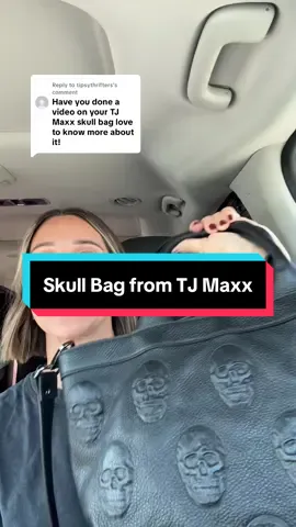 Replying to @tipsythrifters details on my @TJ Maxx skull bag. 💀