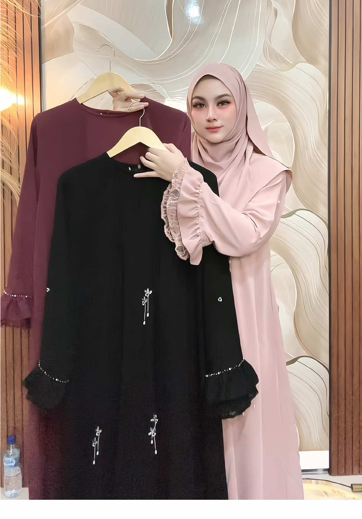 #gamis #gamislebaran #gamiselegan #gamisantiuv 