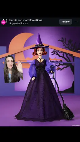 @mattel @barbie this is stunning and you need to make this a series please!!! 🐈‍⬛ ✨ 🧹  #barbie #mattel #halloween #witch #doll 